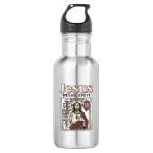 Jesus-monogram initiaal geloof Jesus-monogram init Waterfles (Voorkant)