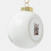 Jesus-monogram initieel geloof Jesus-monogram Init Keramische Bal Ornament (Links)