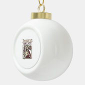 Jesus-monogram initieel geloof Jesus-monogram Init Keramische Bal Ornament (Rechts)