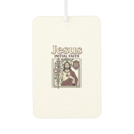 Jesus-monogram initieel geloof Jesus-monogram Init Luchtverfrisser (Voorkant)