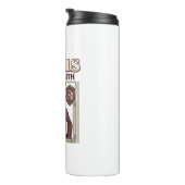 Jesus-monogram initieel geloof Jesus-monogram Init Thermosbeker (Geroteerd rechts)