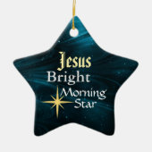 Jesus Morning Star Gepersonaliseerd Ornament (Voorkant)
