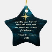 Jesus Morning Star Gepersonaliseerd Ornament (Achterkant)