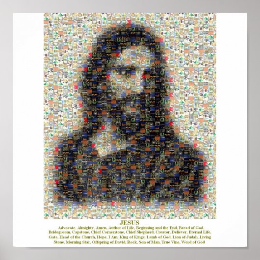 Jesus Mosaic Poster (Voorkant)