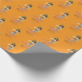 Jesus' Motto orange Cadeaupapier (Hoek)