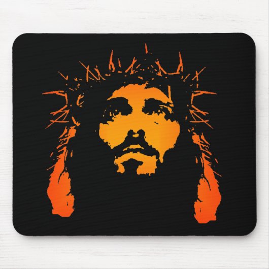 Jesus Mousepad Muismat (Voorkant)