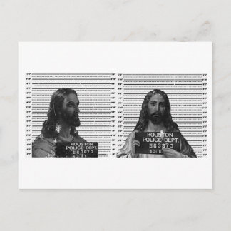 Jesus Mugshot Briefkaart