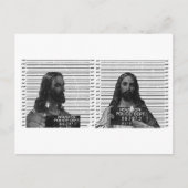 Jesus Mugshot Briefkaart (Voorkant)