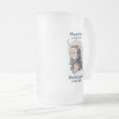 Jesus Mullet Matglas Bierpul (Voorkant rechts)