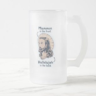 Jesus Mullet Matglas Bierpul