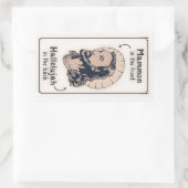 Jesus Mullet Rechthoekige Sticker (Tas)
