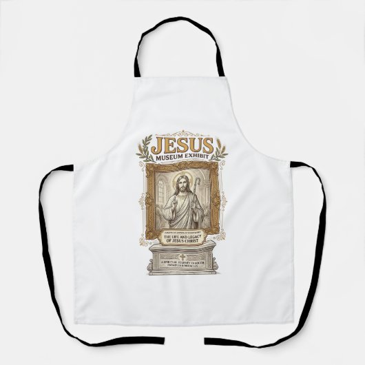 Jesus Museum Tentoonstelling Jesus Museum Tentoons Schort (Voorkant)