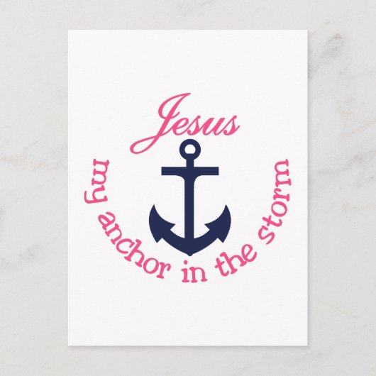Jesus My Anchor Briefkaart (Voorkant)