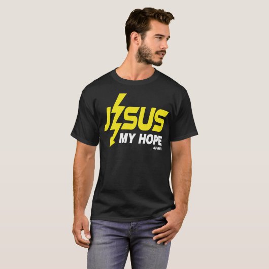 Jesus my Hope, Christian Faith T-shirt (Voorkant volledig)