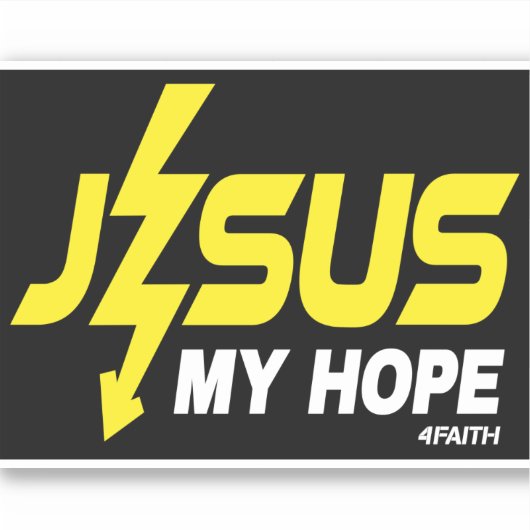 Jesus my Hope Sticker (Voorkant)