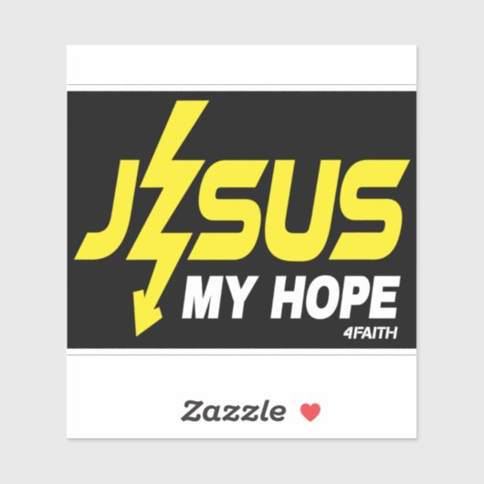 Jesus my Hope Sticker (Vel)
