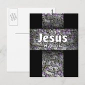 Jesus My Rock Briefkaart (Voorkant / Achterkant)
