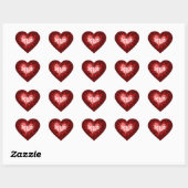 Jesus N my HEART Hart Sticker (Vel)