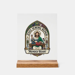 Jesus Naai Herstel Hersteld Hart Jesus Naai Herste Acryl Bord