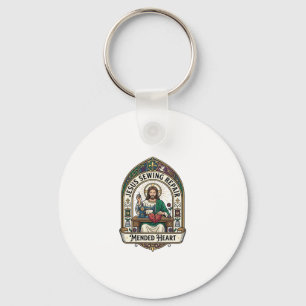 Jesus Naai Reparatie Hersteld Hart Jesus Naai Repa Sleutelhanger