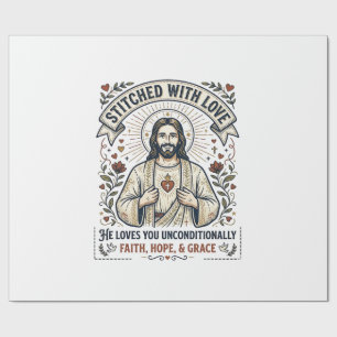 Jesus Naait Shirt Christelijke Grafiek_1 Cadeaupapier
