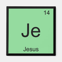 Jesus  Naam Chemie Element Periodiek Systeem