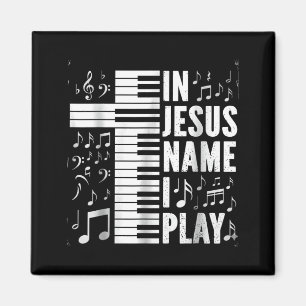 Jesus Naam Speel Piano Toetsenbord Christelijke Aa Magneet