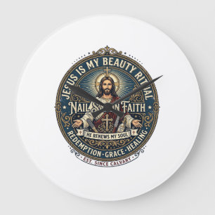 Jesus Nagel Tech Nagel Kunstenaar T-shirt Inspirer Grote Klok