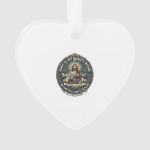 Jesus Nagel Tech Nagel Kunstenaar T-shirt Inspirer Ornament