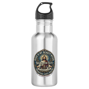 Jesus Nagel Tech Nagel Kunstenaar T-shirt Inspirer Waterfles