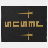 Jesus Nail Cross Christelijk Faith for Believers Fleece Deken (Voorkant (Horizontaal))