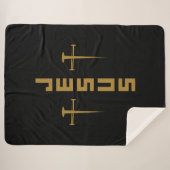 Jesus Nail Cross Christelijk Faith for Believers Sherpa Deken (Voorkant (horizontaal))