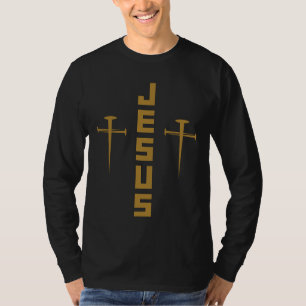 Jesus Nail Cross Christelijk Faith for Believers T-shirt
