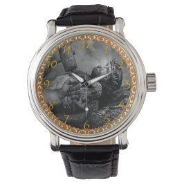 Jesus Nailed Large Clock Horloge