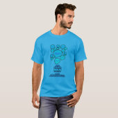 Jesus Name (Aqua Blue) - Mannen Basic T-shirt (Voorkant volledig)