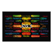 Jesus Names and Attributes Foto Afdruk (Voorkant)