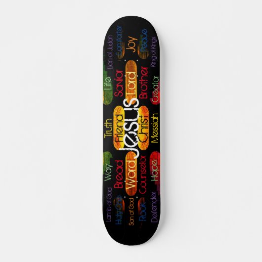 Jesus Names and Attributes Persoonlijk Skateboard (Voorkant)