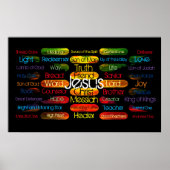 Jesus Names and Attributes Poster (Voorkant)