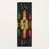 Jesus Names and Attributes Yoga Mat (Achterkant)