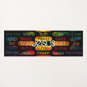 Jesus Names and Attributes Yoga Mat (Voorkant (horizontaal))