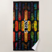 Jesus Names and Attributes Yoga Mat Strandlaken (Voorkant)