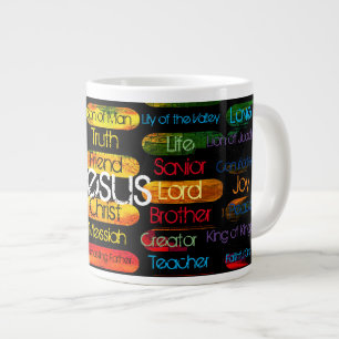 Jesus Names Multi-color Grote Koffiekop