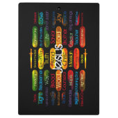 Jesus Names Multi-color Klembord (Achterkant)