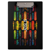 Jesus Names Multi-color Klembord (Voorkant)