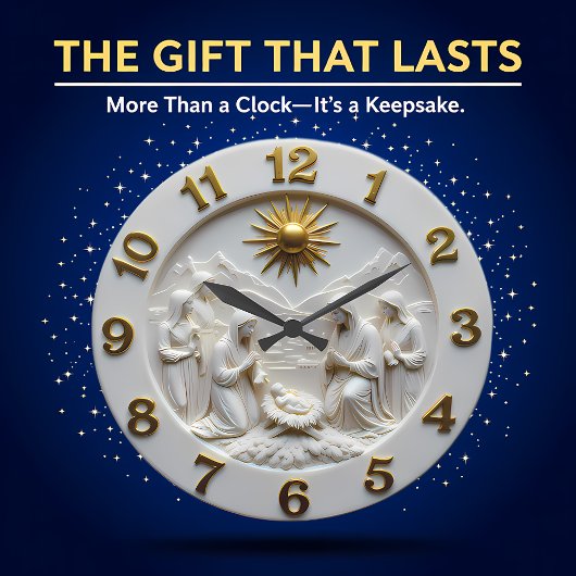 Jesus Nativity Scene Marble Grote Klok