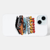 Jesus neemt het stuur Vintage Muscle Car Case-Mate iPhone Case (Achterkant (horizontaal))