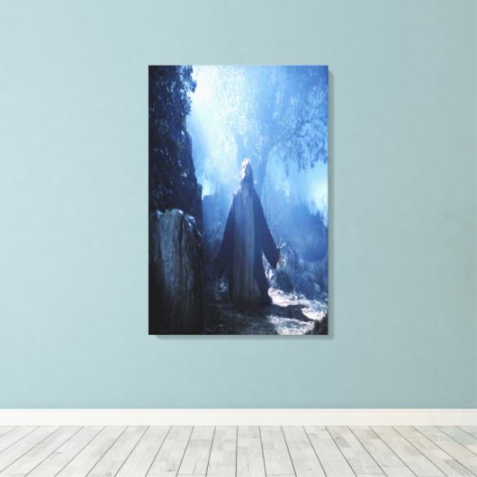 Jesus Night Wrapped Canvas (Insitu (Houten vloer))