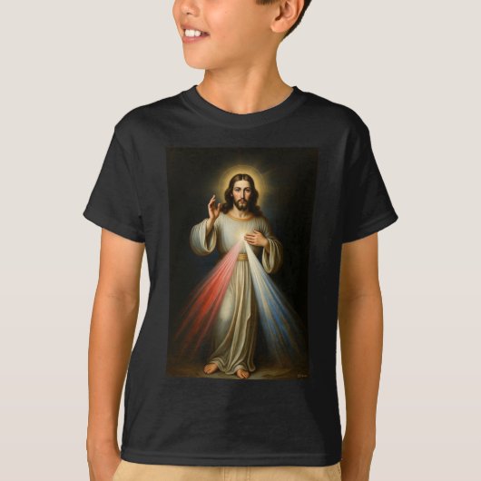 Jesus of the Divine Mercy Kid's Tee Shirt (Voorkant)