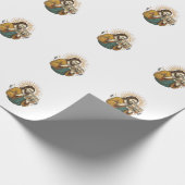 Jesus ogen gesloten getagde groepsfoto onflatteus cadeaupapier (Hoek)