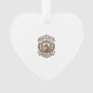 Jesus Olijfolie Zalfolie Label Jezus Olijfolie Ornament
